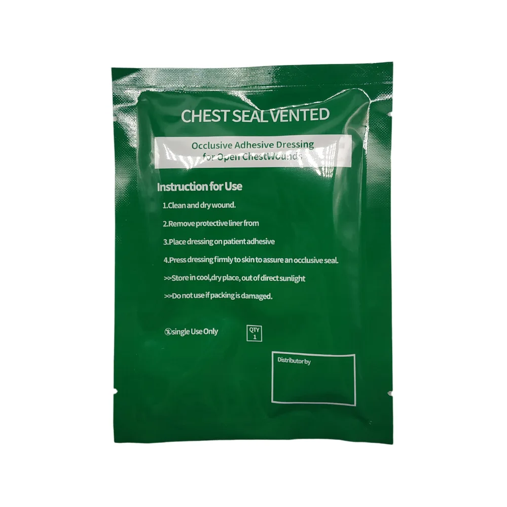 

Chest Seal Quick Useful Wound Emergency Dressing Bandage First Aid Kit Accessories With Vent trauma kit IFAK Supplies