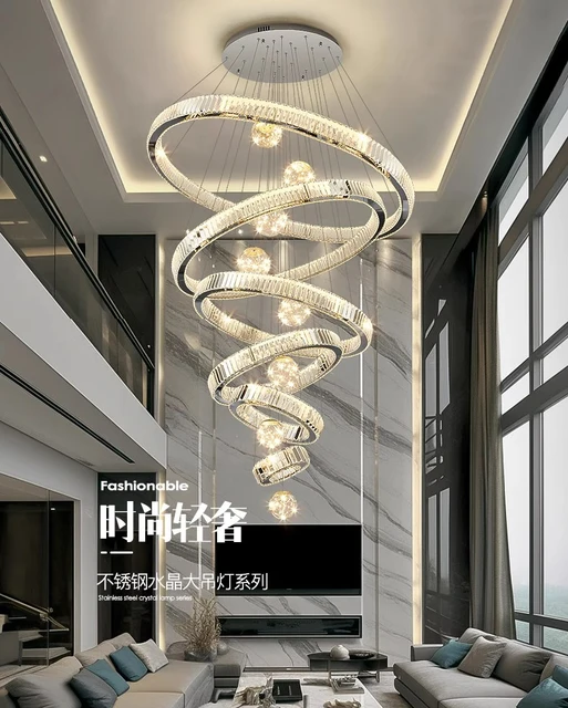 ロゴ】 モダンな LED 👓 シャンデリア屋内光沢天井ランプリビング