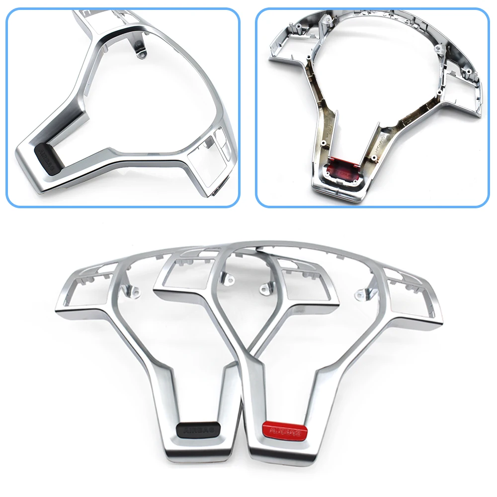 Car Steering Wheel Trim Cover Panel Outer Frame For Mercedes Benz AMG A B C E GLK Class W176 W246 W204 C204 X204 W212 W218 W177 steering wheel cover