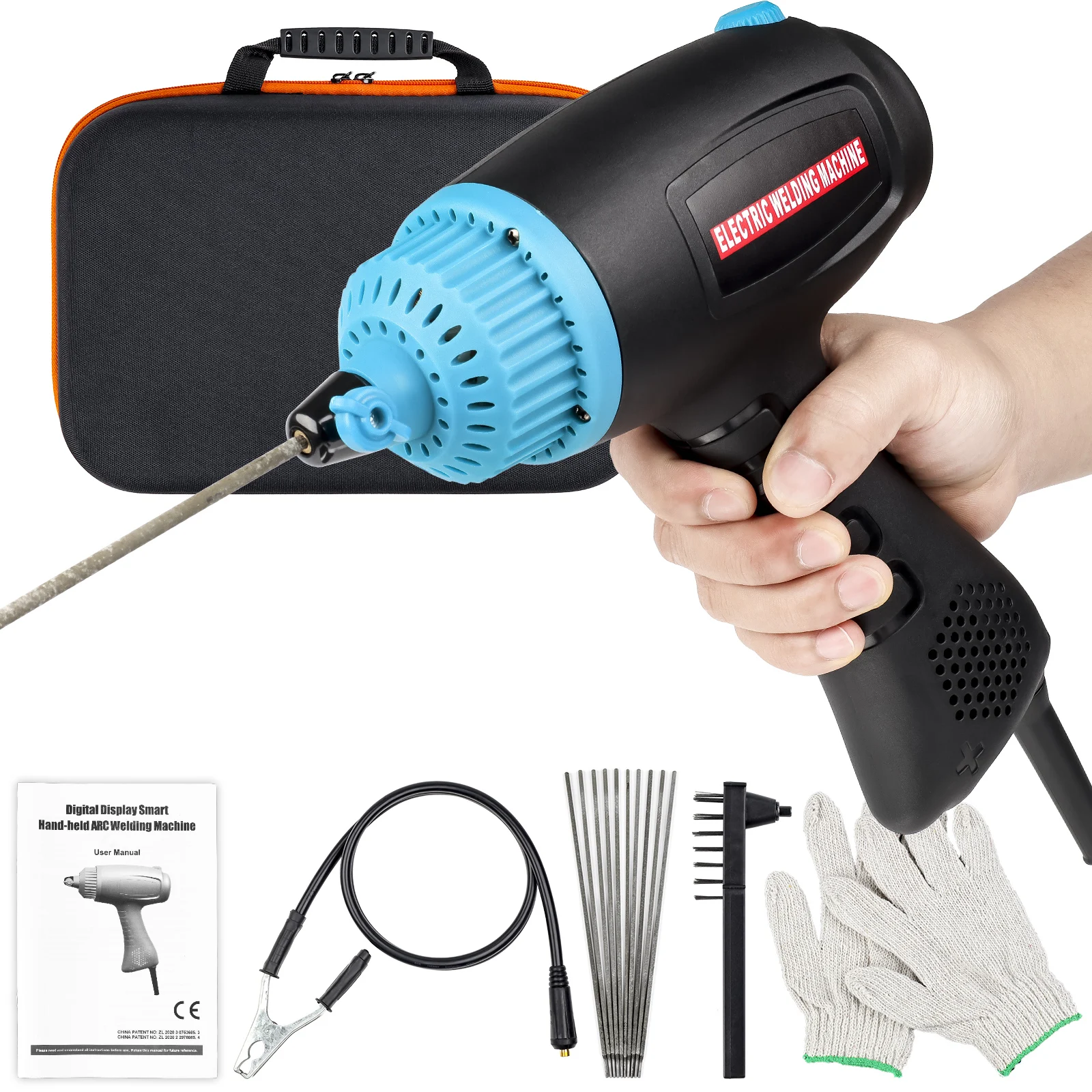 220V 2500W Handheld Portable Arc Welder Home Small Electric Welder Automatic Digital Intelligent Welding Tool 2.5/3.2mm Electrod portable welder,electric welder,mini welder
