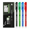 4PCS 0.7MM Heat Erasable Pens, Bullet Nib, Colored Heat Sensitive Erasable Gel Pen, Smooth Writing, Black Blue Red Green Ink 2