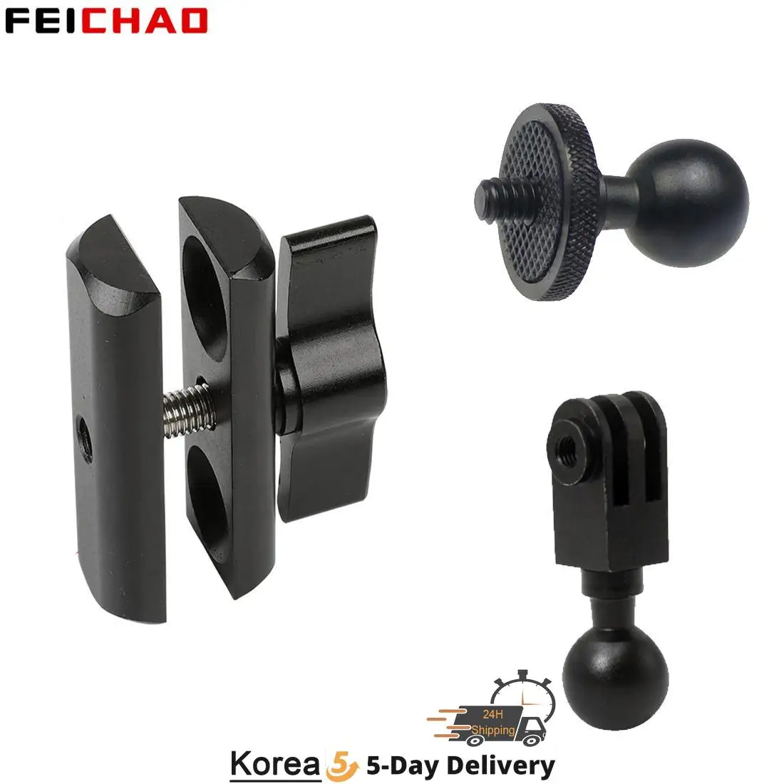 Mini 17mm Ball Head Adapter Clip Mount For Gopro Hero 10 9 8 Dji Yi 4k