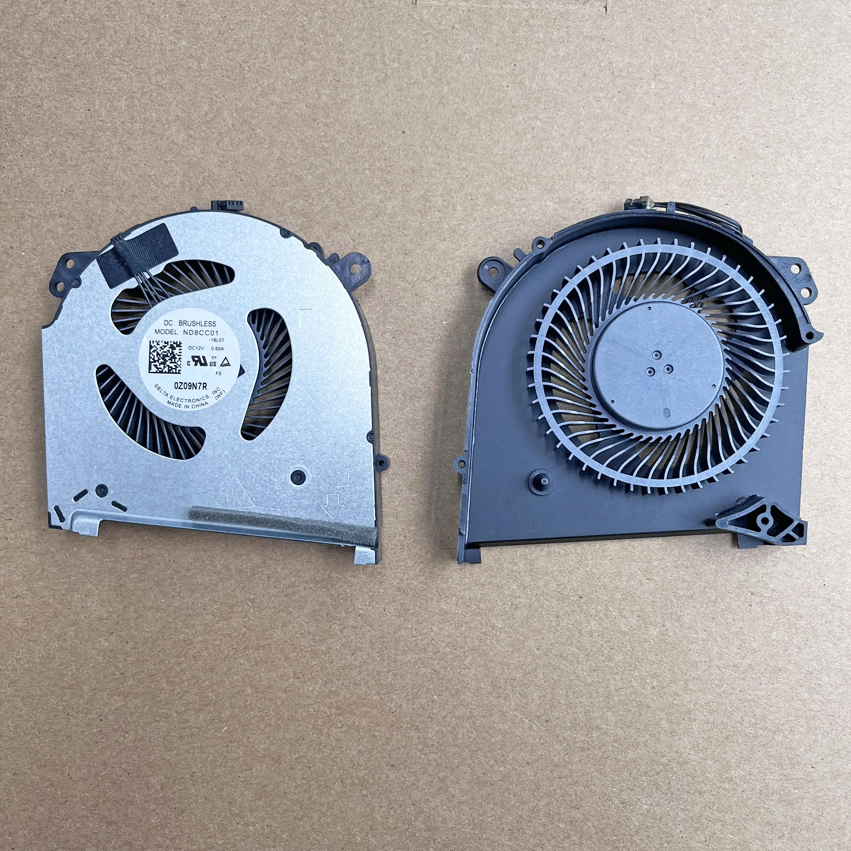CPU GPU Cooling Fan 1 Pair for HP Omen Air 15-DH ND8CC01-18L06 ND8CC01-18L07 DC 12V 0.6A New Laptop Cooler Radiator Heat Sink