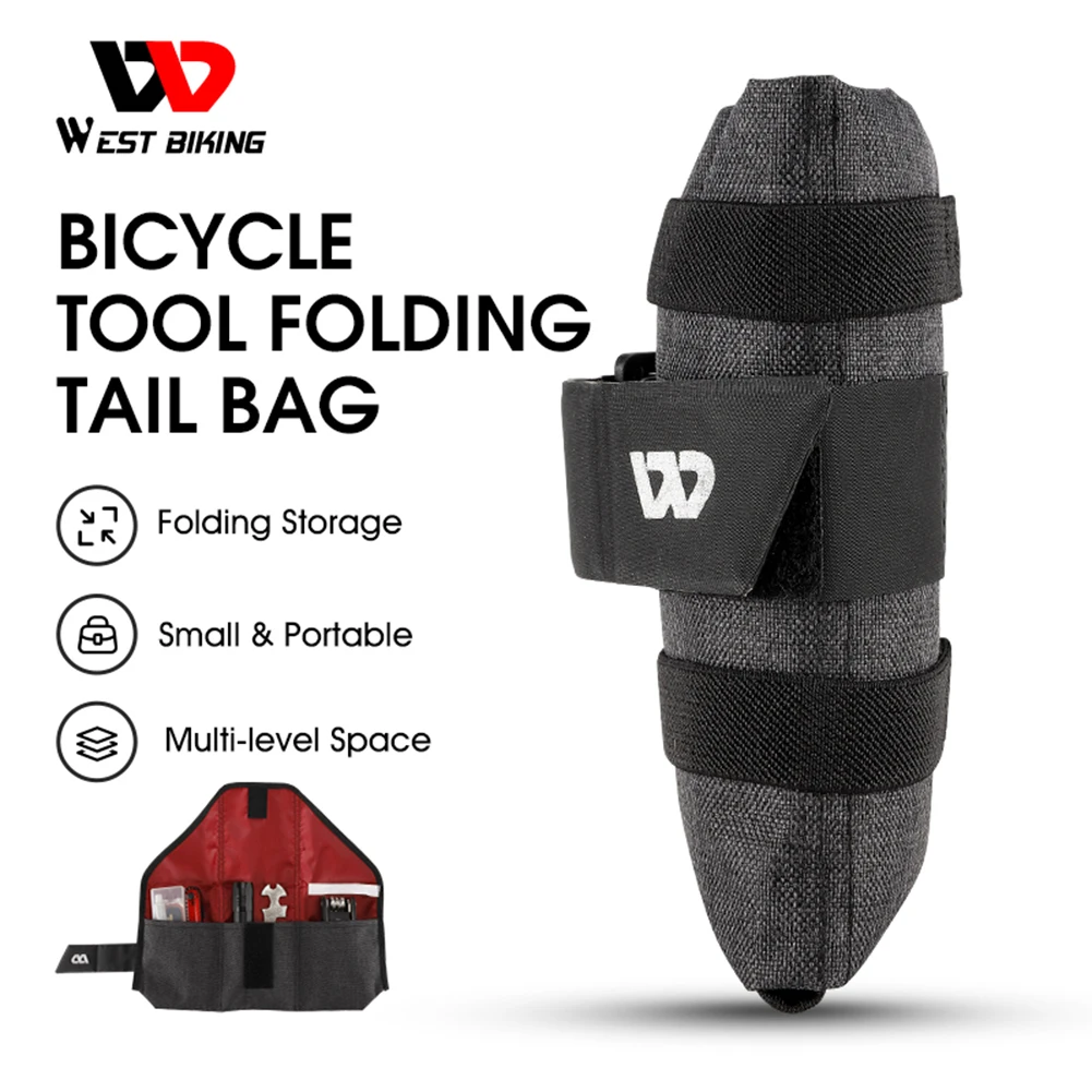 BicycleSaddleBagFoldingBikeSeatpostToolStorageBagScratch