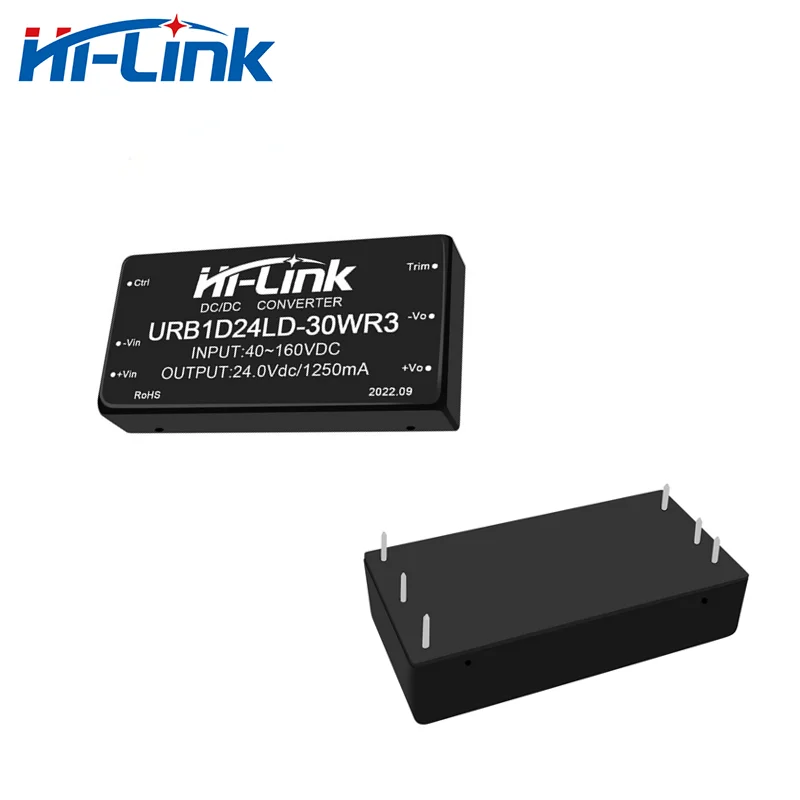 Hi-Link 30W DCDC 3V 5V 12V 15V 24V Switching Step down Power Supply Module URB2405LD-30WR3 URB4812LD-30WR3 Isolated Converter
