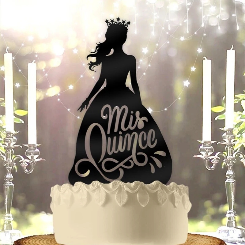 

Princess Mis Quinceanera Quince Birthday Cake Topper For Girls