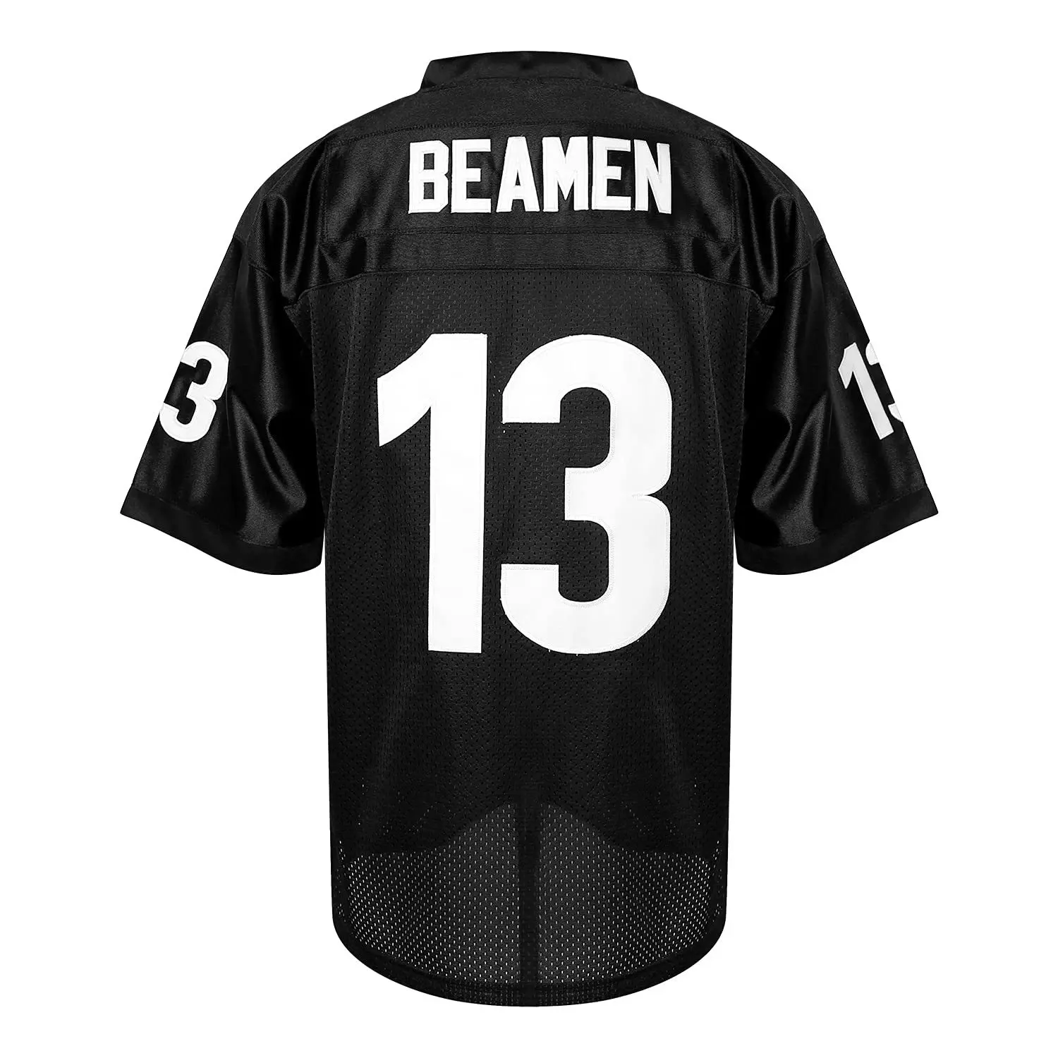 Willie Beamen #13 Willekeurige Zondaghaaien Film Mannen Voetbalshirt Helemaal Zwart Gestikt S-3XL Van Hoge Kwaliteit