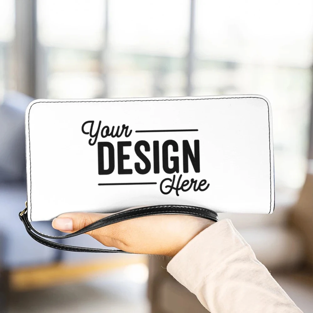 Kawaii Dachshund Print Women RFID Blocking Wallet Lady Leather Zip Around Phone Bag Card Clutch Slim Long Travel Purse Wristlet