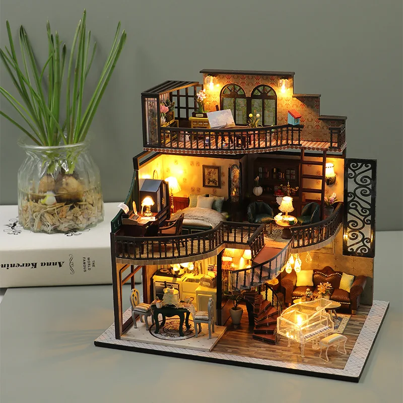 4K] DIY Miniature Dollhouse Kit