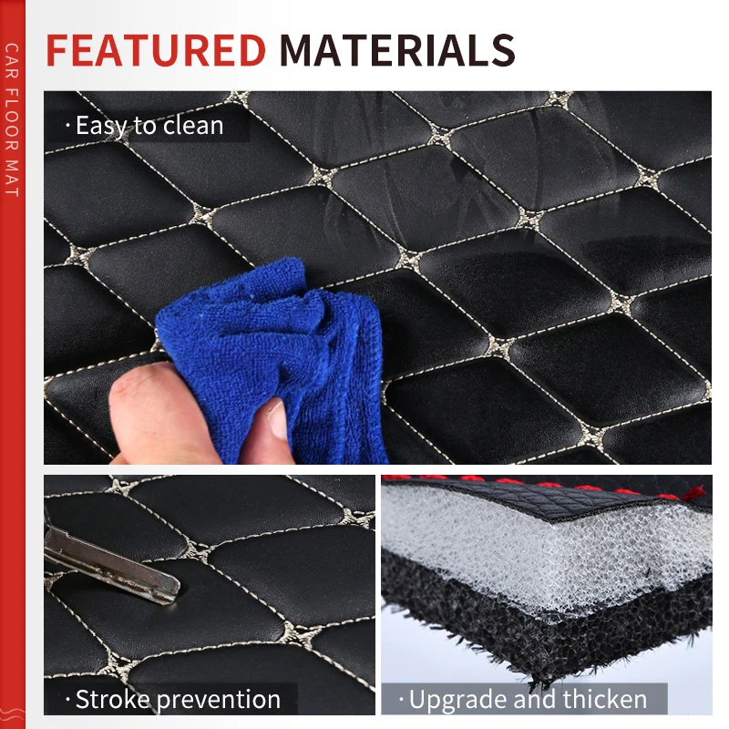 Custom Car floor mats Five seats auto foot Pads automobile carpet cover For LEXUS LX series 570