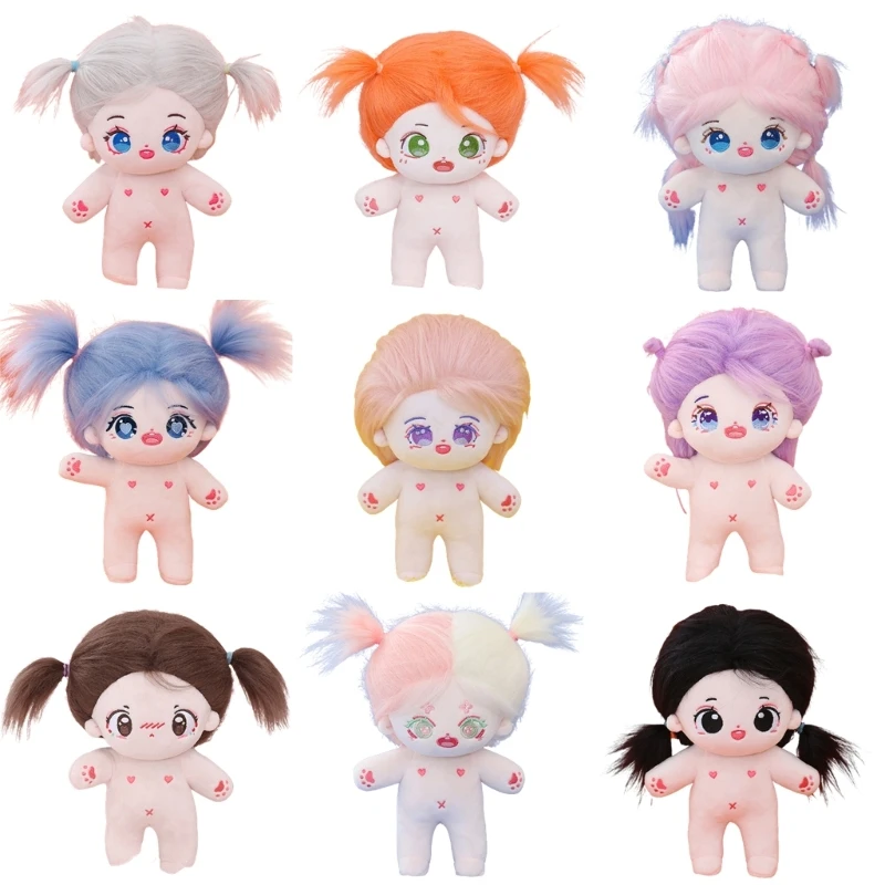 

Soft Stuffed Girls Multi-type Can Choose Dress-Up Game Cartoon Plush Toy for Home Decors Child Birthday Gift