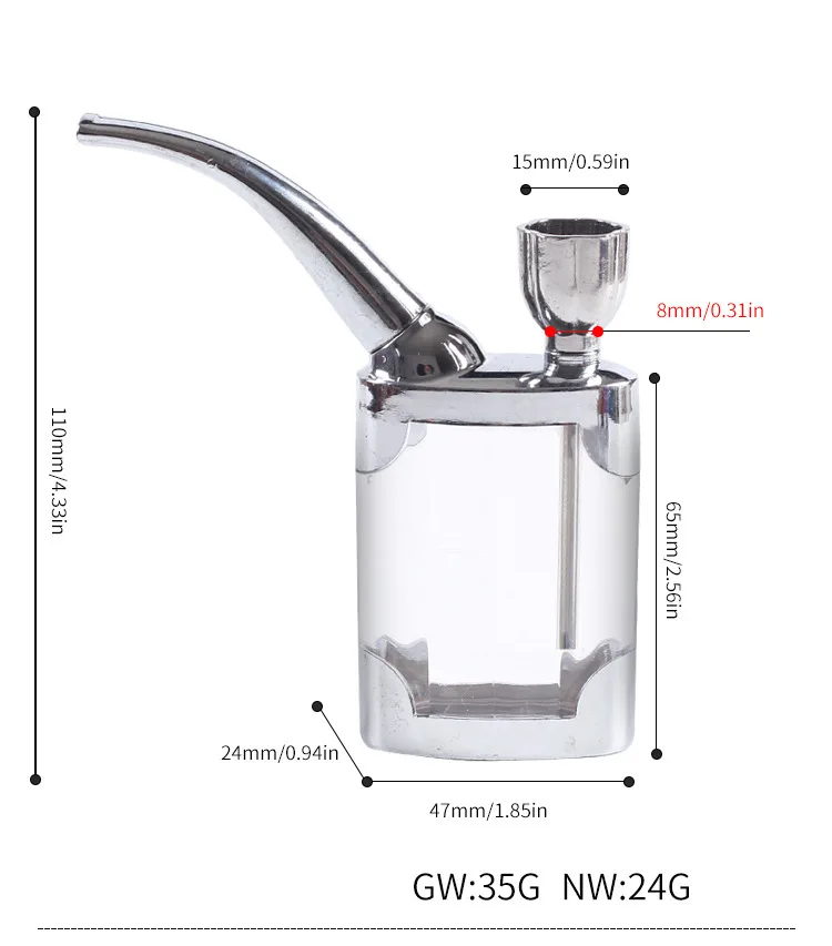 Przenośny Mini szisza Shisha tytoń fajka wodna