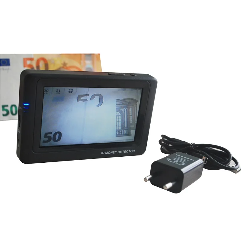 Detector de Dinheiro Portátil Mini Toda a Moeda Dinheiro Nota Câmera Infravermelho Bill Máquina Detecção ir - Imagem 2