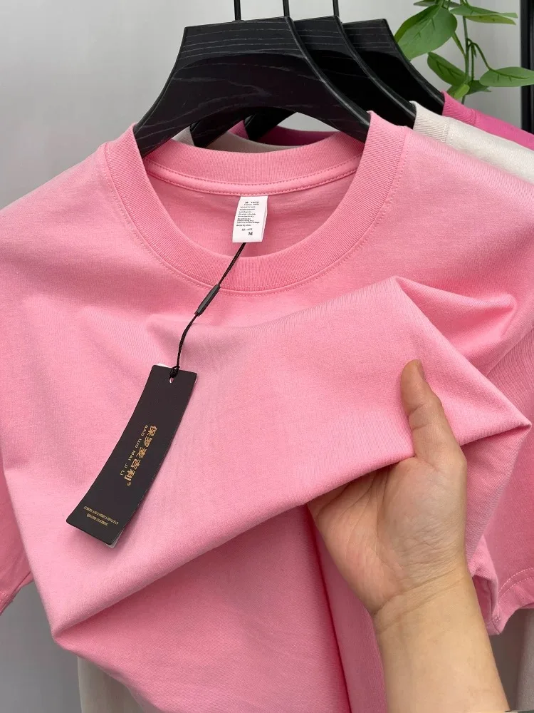 الراقية 100% القطن تي شيرتات قصيرة الاكمام الرجال...