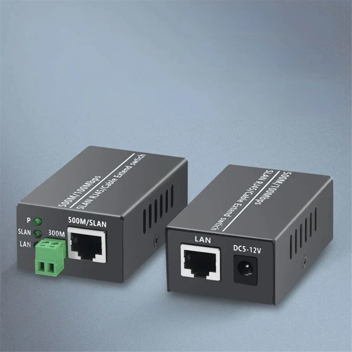 1Pcs Ethernet IP Extender Over Coax HD Network Kit EoC Coaxial Cable Transmission Extender for Security CCTV Cameras(B)