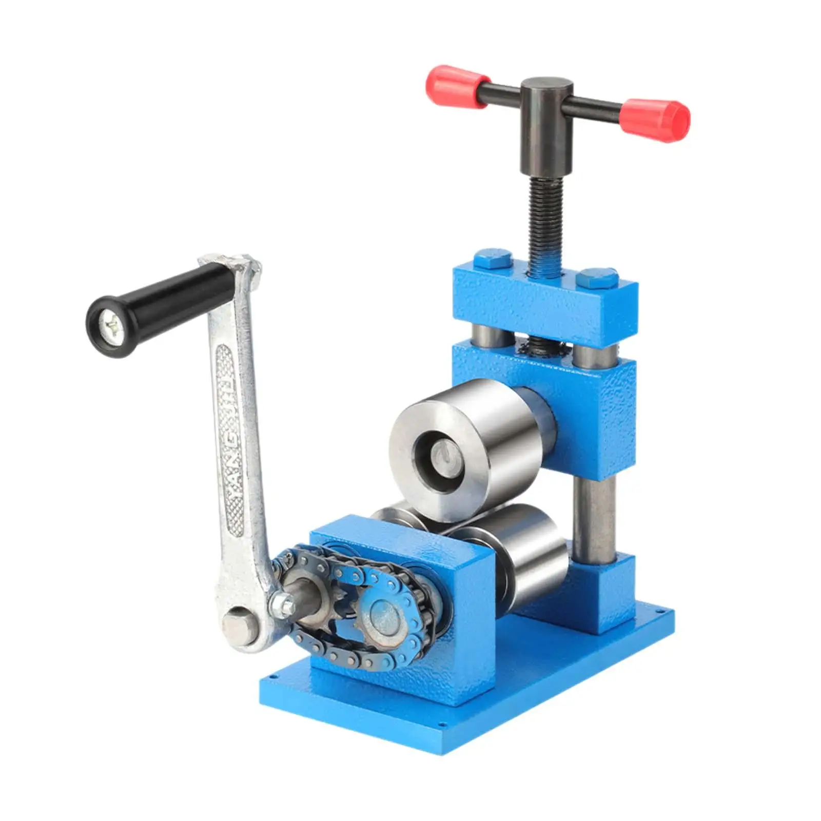 

Rolling Mill Machine Compact Shaping Bending Shaper Manual Hand Crank Tableting Tool for Ring Bracelet Jewelry Earring Designer