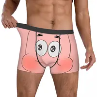 SpongeBobed  Pie Big Star Boxers Fun Underwear Boxer Underpants Gag Gift For Men 2
