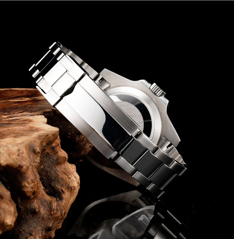 904L steel strap is suitable for Rolex steel strap explorer Ditongna Diver the green black water ghost king accessory 20mm 21mm