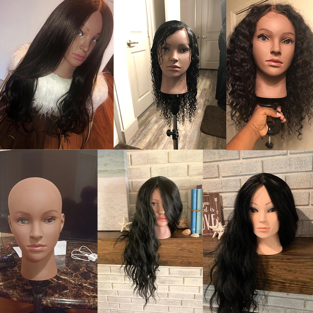 Wig Head Mannequin Afro African Bald Doll head Female