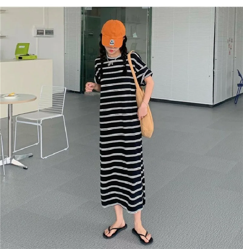 

Spring Summer 4XL Loose Printing Letter T Shirt Dress Short Sleeve All-match Simplicity Dresses Casual Fashion Women Clothing