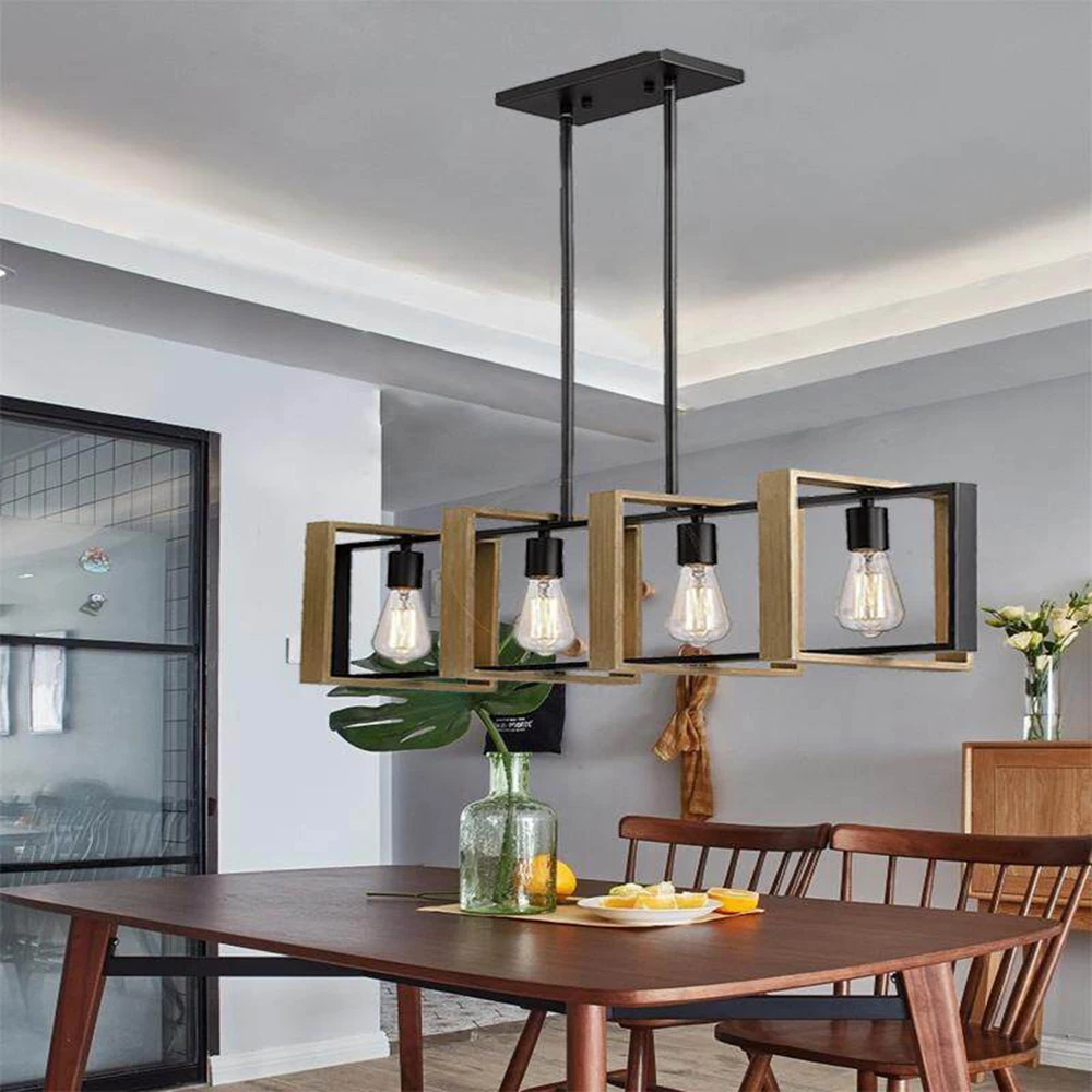 ZK30 Vintage lampa wisząca w stylu industrialnym 4-głowicowe