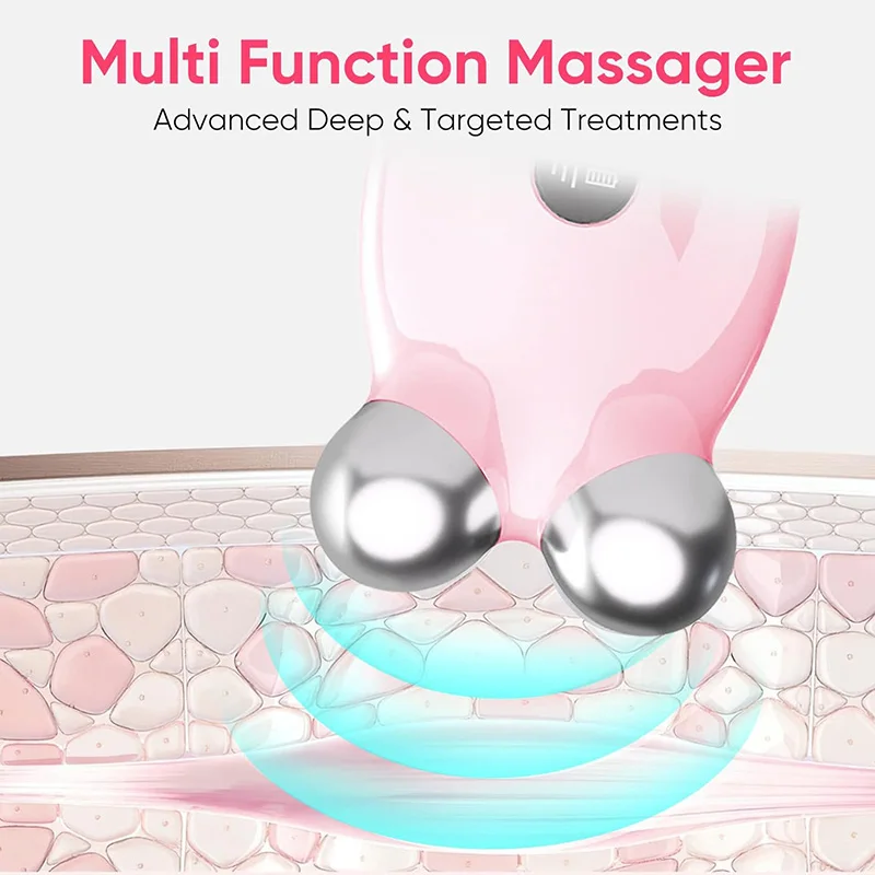EMS Facial Massager Roller Microcurrent Face Lifting Machine V-Face Roller Massager Skin Rejuvenation Anti-Wrinkle Beauty Device