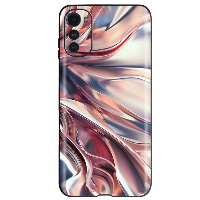 Custodia Per Motorola Moto E32/E32s Kwmobile - Cover In Silicone TPU Con Cordino E Design Fiori Di Ciliegio - Foto 4