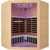 Sauna, 5 Person Far Infrared Saunas Room Low-EMF Dry Saunas with 11 Heating Plates Beauty Lamp Oxygen Bar Speaker Control Panel 1