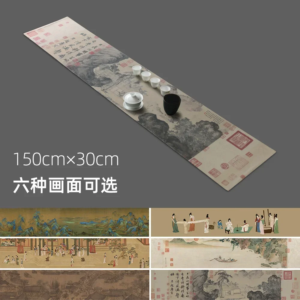 

Chinese ancient canvas placemat tea mat incense burner table flag tea ceremony mat tea mat large tea mat tea towel tea napkin