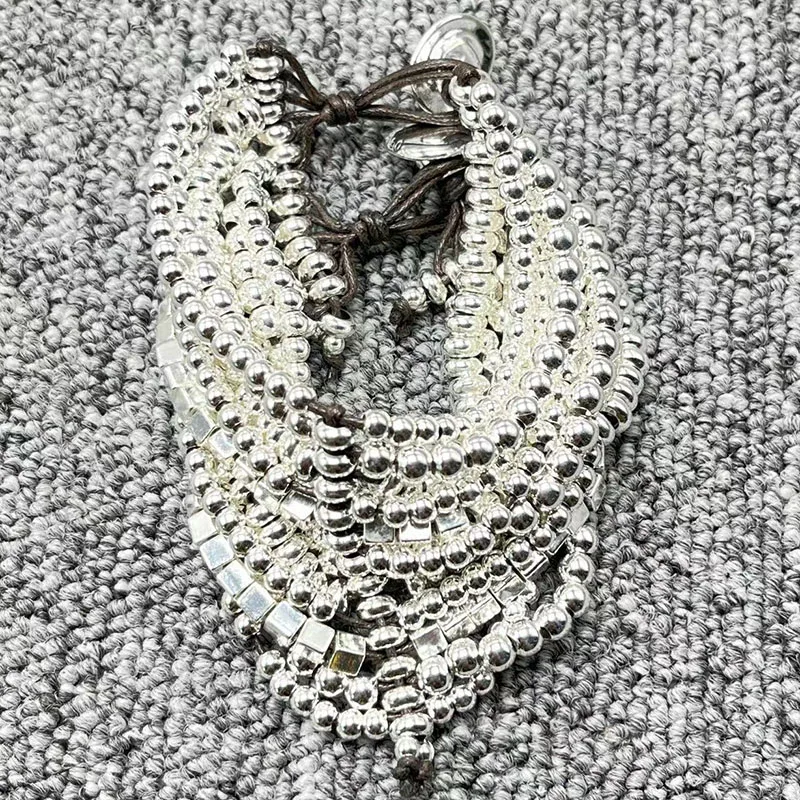 

2022 new UNOde50 exquisite fashion electroplating 925 multi bead chain luxury bracelet jewelry gifts