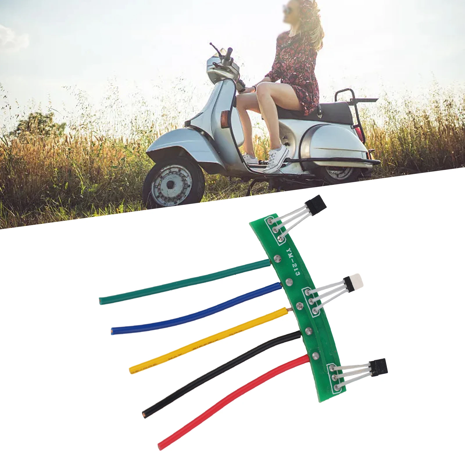 Elektrofahrrad Hall PCB Board Kabel 41F Hall Sensoren für Zweiradmotor 120 ° Zubehör für bürstenlose Motoren der Serie Sinuswellen