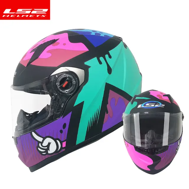Original LS2 FF358 motorcycle helmet ls2 full face motocross racing helmets ECE certification casco moto casque