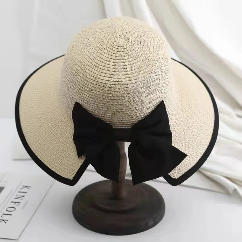 New Women's Hat Beach Hat Panama 2023 Women's Summer Hat Fashion Summer Straw Hat Sun Hats Sun Visor Panama Hat Fedoras Present