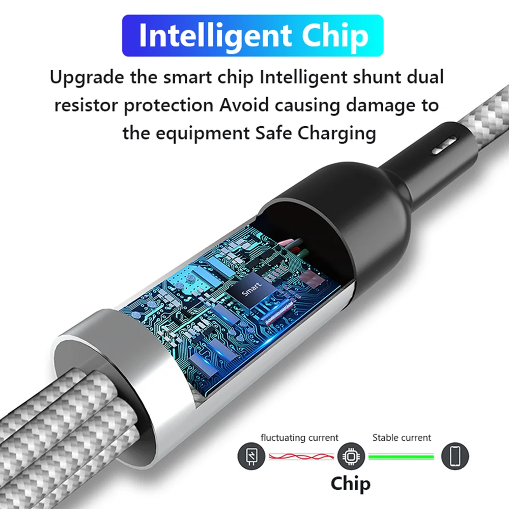 Universal Fast Charging 4-in-1 Multi USB Cable Adapter