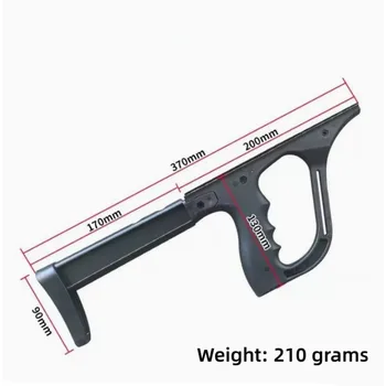 Kit di Impugnatura Tattica in ABS 370mm 210G, Manico Ergonomico Leggero di Ricambio per Tiro Sportivo e Allenamento all'Aperto