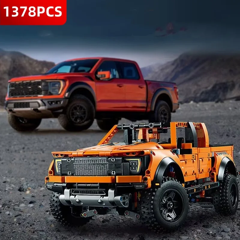 Assemble Toy 1379PCS Tech F-150 Truck Car Blocks MOC 42126 For Kids Boy Birthday Gift