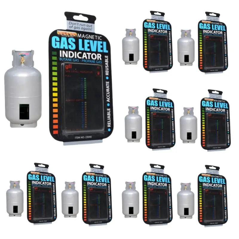1PCS Gas Level Indicator Propane Butane LPG Fuel Gas Tank Level Indicator Magnetic Gauge Bottle Temperature Measuring