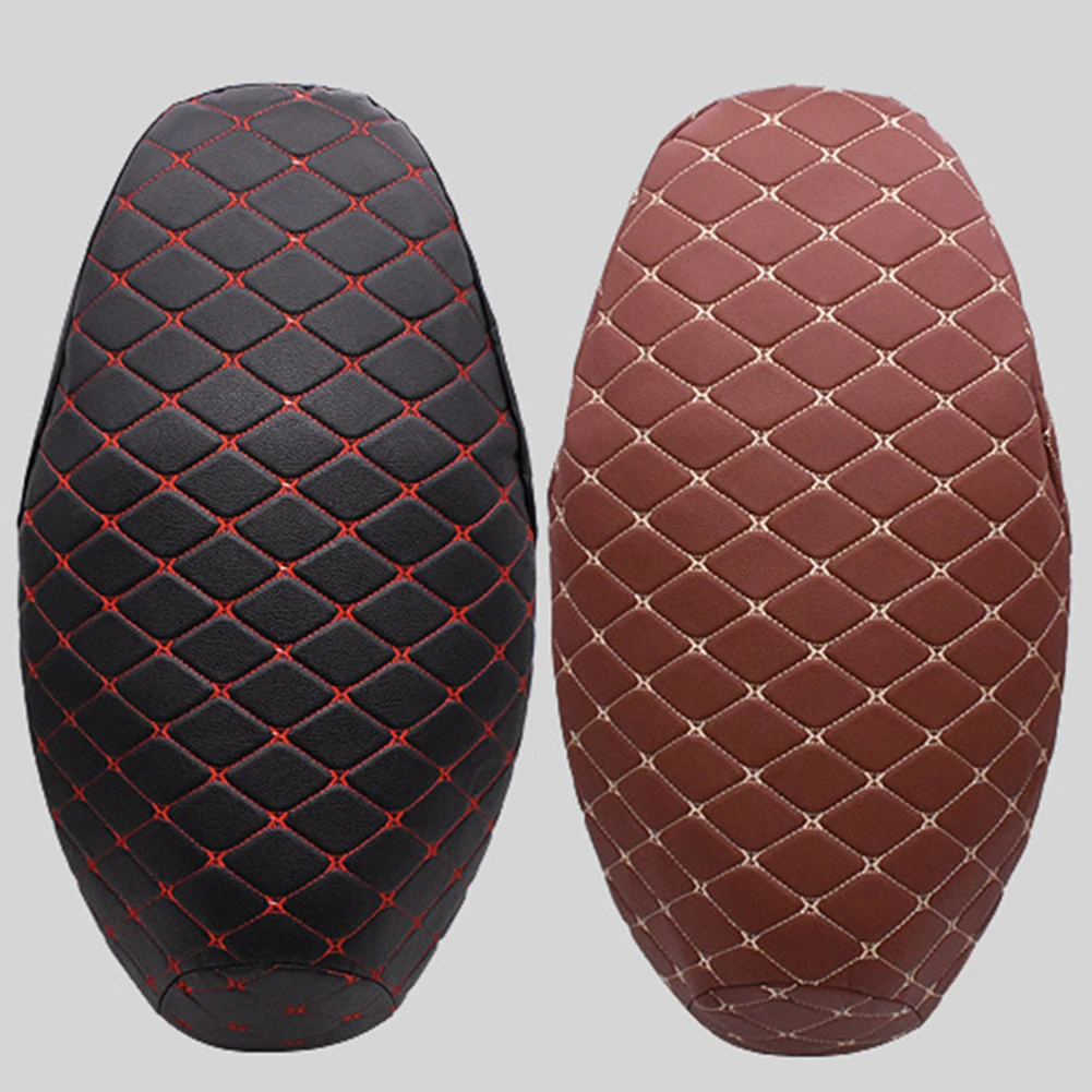 Motorcycle Seat Cover Leather Cover Breathable Anti-slip Pad Scooter Cushion Protector Waterproof Anti-skid Seat Protection