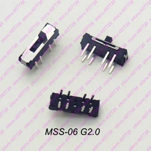 

10PCS-500PCS High Quality Interruptor Micro Slide Switch 8Pin 3Positons DIP PCB Mount Toggle Switch Handle MSS-06 G=2MM