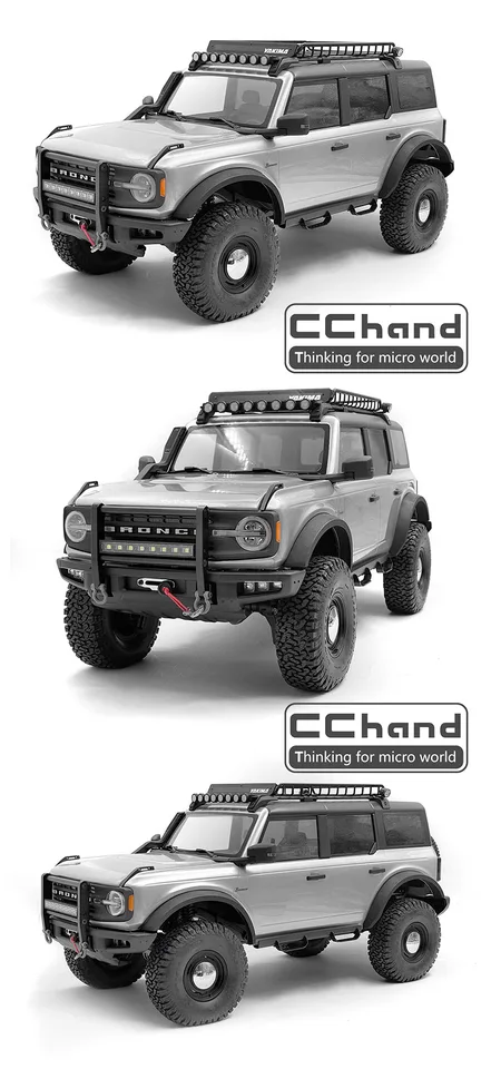 RC4WD Rhino voorbumper met IPF verlichting voor Traxxas TRX-4 79 Bronco
