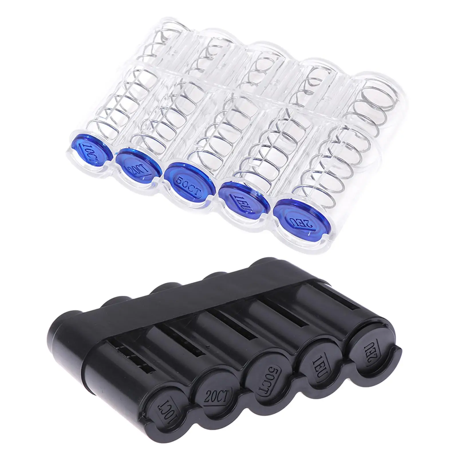 Scatola Per La Raccolta Di Monete 10 Centesimi, 20 Centesimi, 50 Centesimi, 1 Euro E 2 Euro Design A Molla Scatola Di Monete Collezione Di Monete Forn