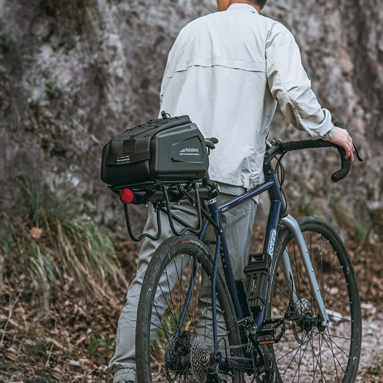 ROCKBROS Bicycle Rear Seat Bag Large Capacity Reflective