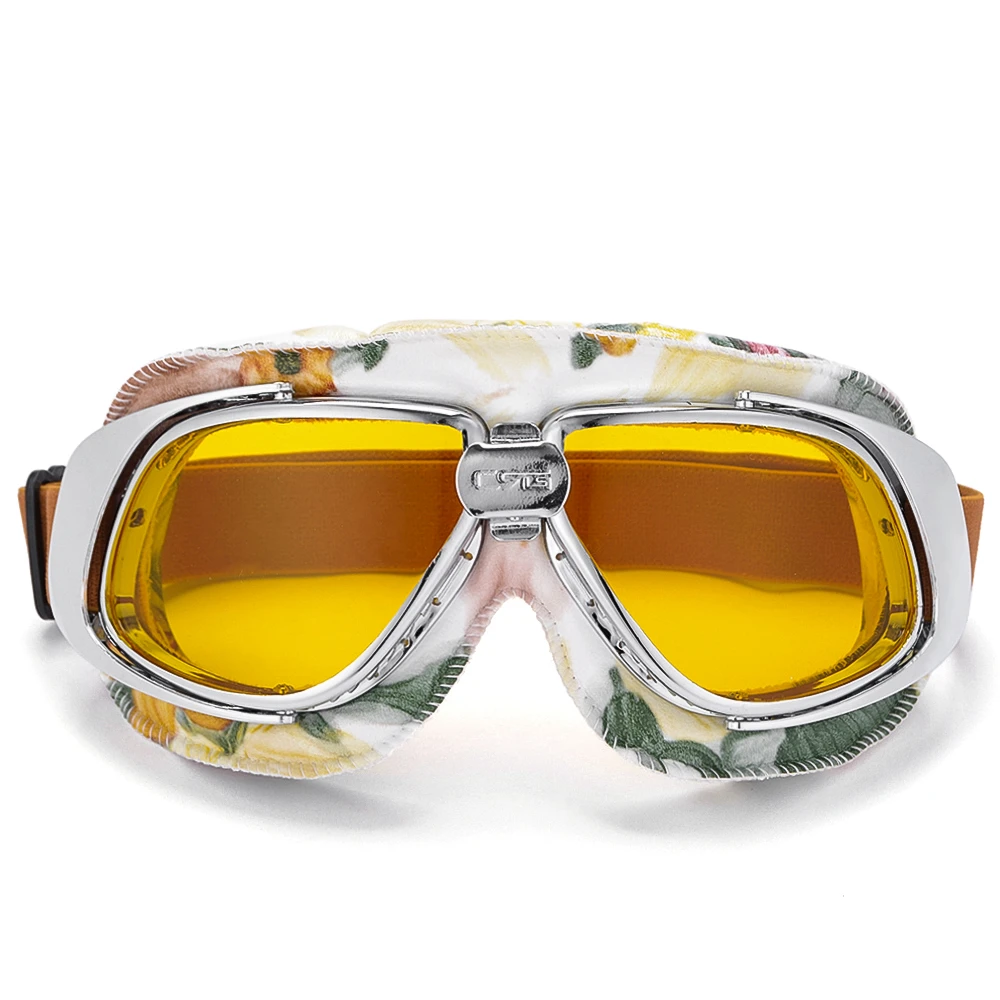 WWII Retro Motorradbrille Motocross Helm Brille Steampunk Cruiser Off-Road Brillen Googles Skating Brille – Detail 1