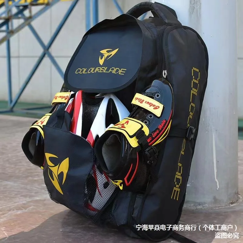 Roller Skating Storage Bag Inline Wheels Shoes Backpack Speed Racing Sneakers 90mm 100mm Wheels Large Capacity Handbag