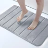 Homaxy Absorbent Bath Mat Non-Slip Bathroom Rug Soft Memory Foam Kitchen Floor Carpet Velvet Bathroom Carpet Home Decor Foot Mat 1