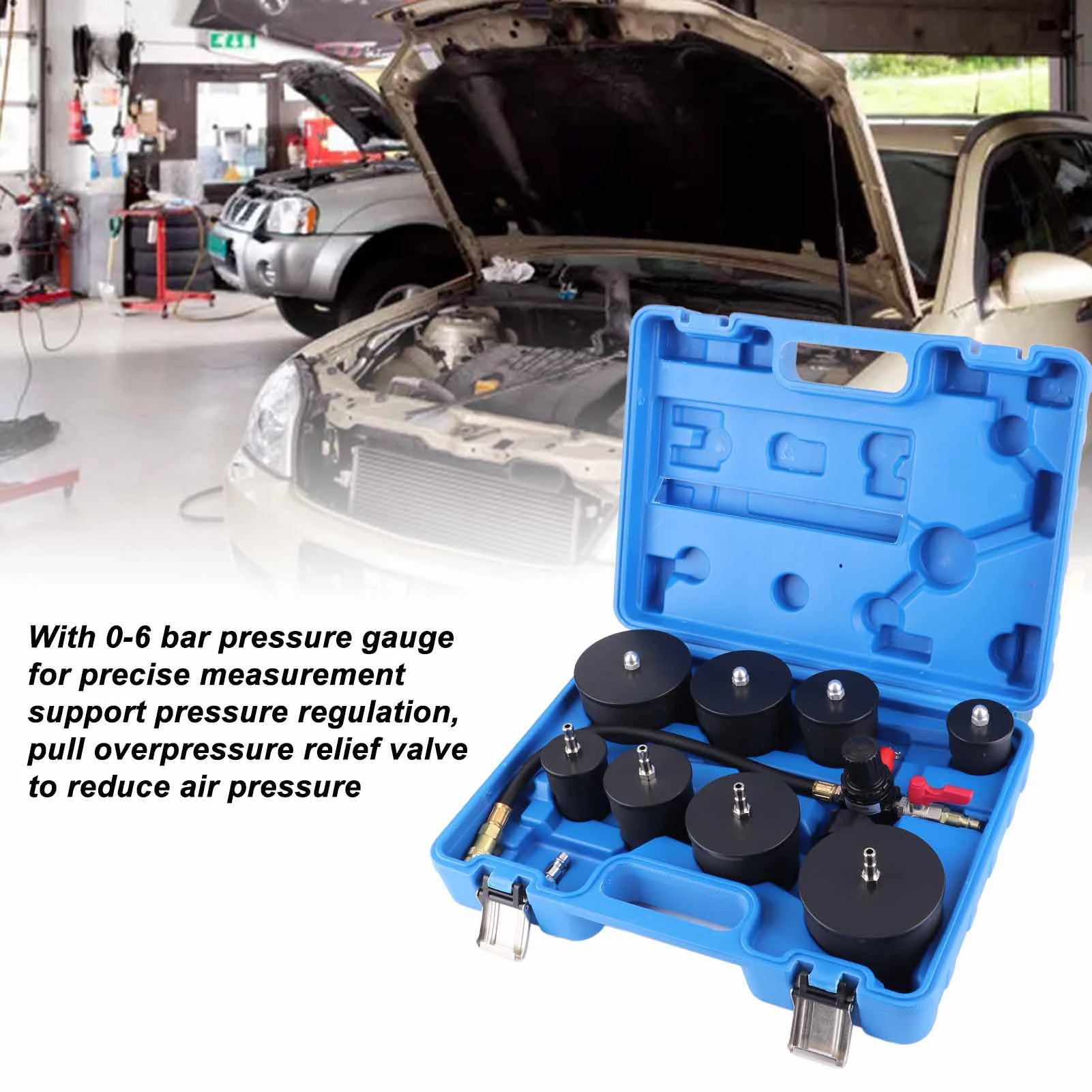 Turbocharger Boost Leak Tester Easy To Use High Precision Turbo System Leakage Tester Pressure Gauge Tester for Cool System 4