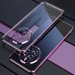 Elegant Electroplated Silicone Soft Shell Phone Case for Realme 12 Pro Plus with Lens Protection (PURPLE)