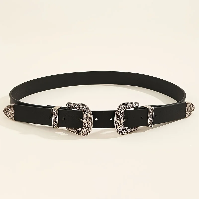 Ceinture En Cuir PU Y2k Avec Boucle En Métal Croisée Ceinture Tendance Pour Jeans Pantalons Ceinture Punk = Ceinture Gothique Vintage Y2k Belt