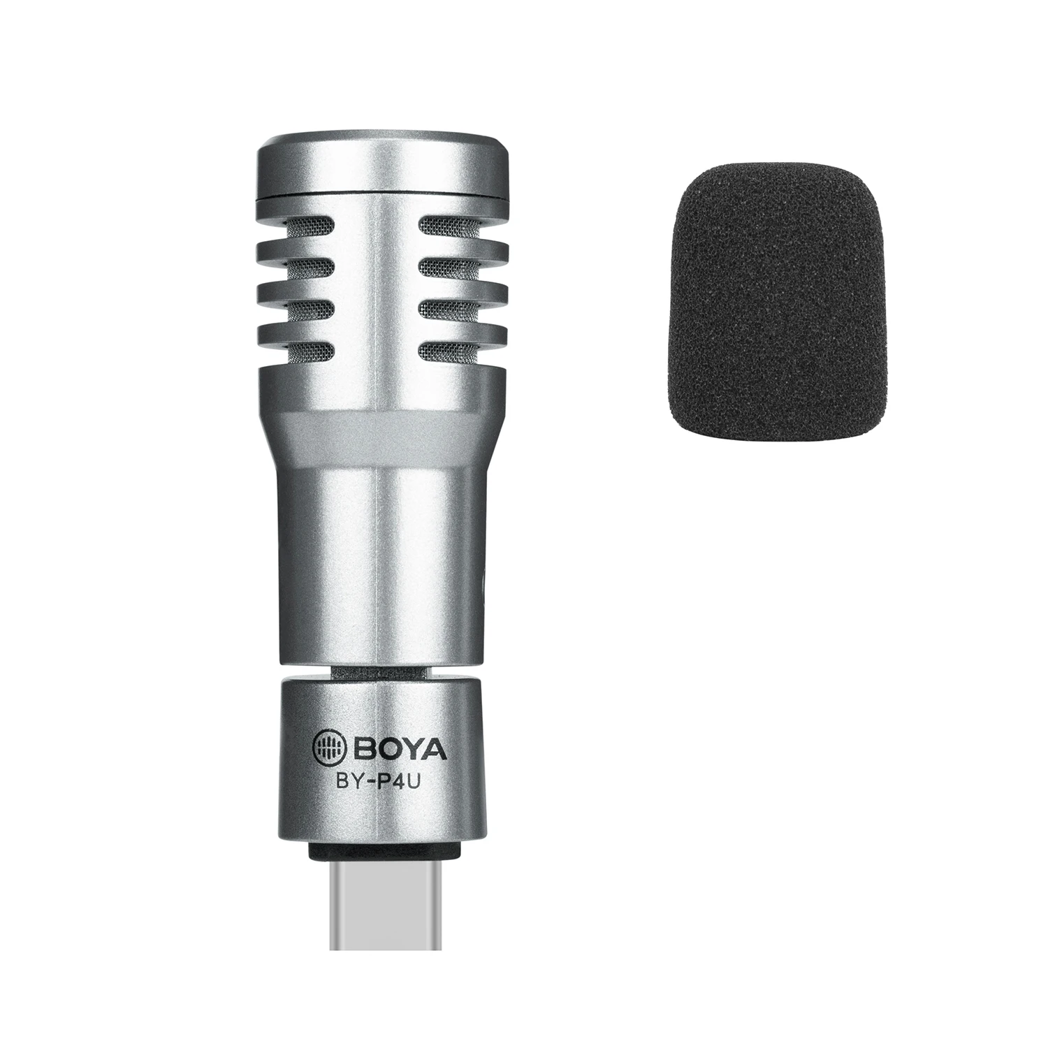 BOYA BY-P4 Miniature Omnidirectional Microphone plug-and-play microphone for vlogging mobile journalism live streaming 