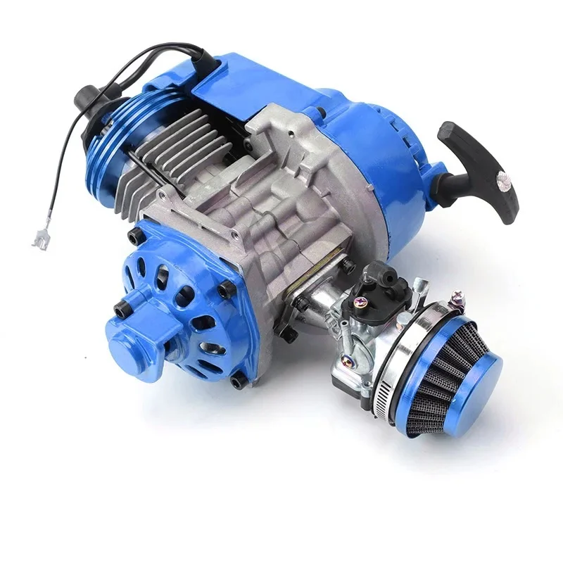 49cc Motorrad-Komplettmotor 2-Takt-Motor mit Luftfilter und Vergaser für Quad, Mini-Dirt-Bike, Fahrrad, Offroad-Dreiräder – Detail 2